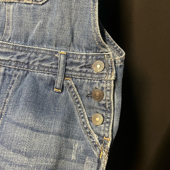 Abercrombie & Fitch Women Denim Overalls Shorts - Picture 2 of 5